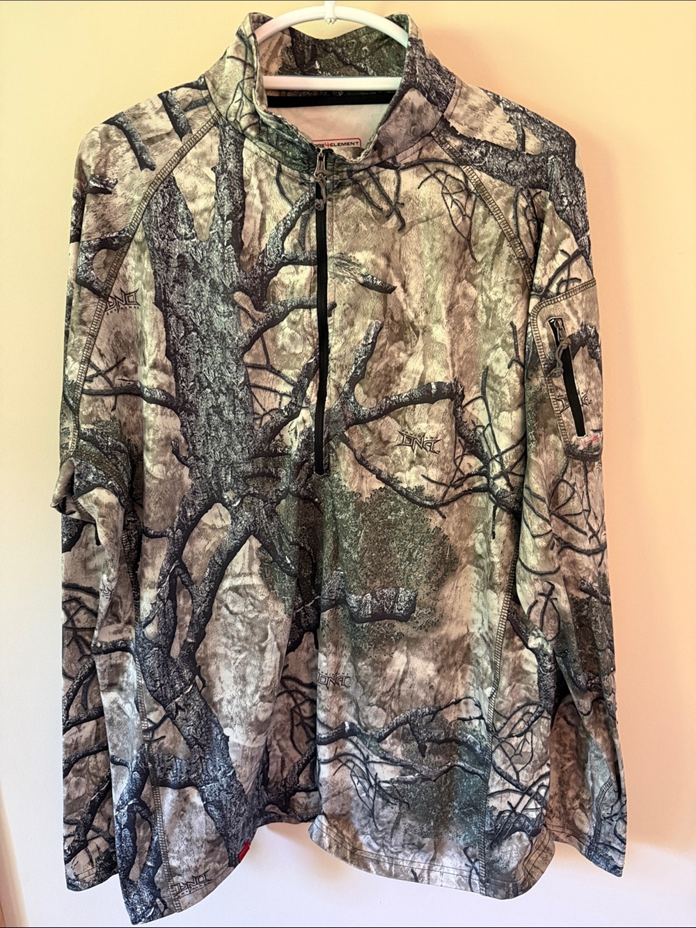 Element Men's Camo Quarter-Zip Pullover - Green/Gray